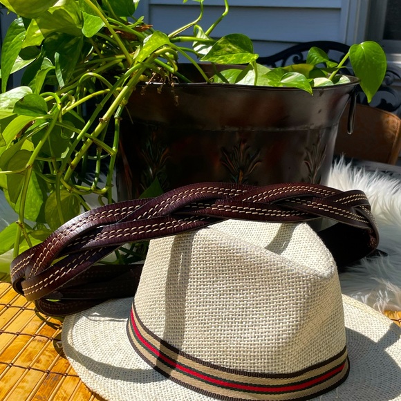 Linea Pelle Braided Leather Belt - Picture 3 of 10